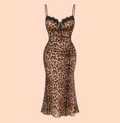 Ella - Midi Jaguar Jurk met Lace