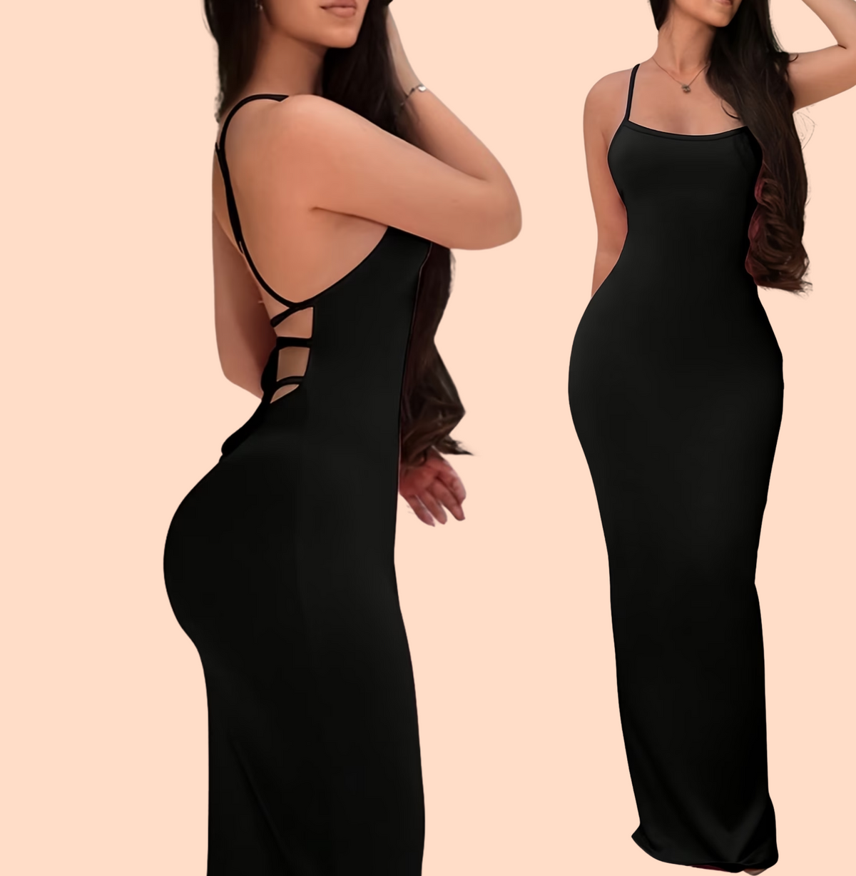 Demi - Backless Maxi Dress